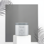 Bright silver hair mask